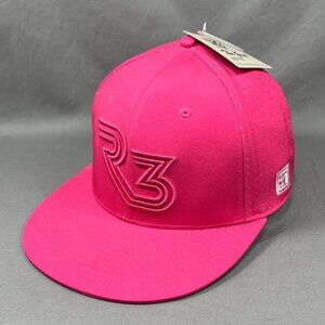 R3 Sportswear The Game Flex Fit M Hat Cap Golf Pink Baseball Stretch Golfer Mens